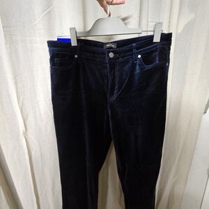 Well Worn Deep Blue Velvet Trousers
